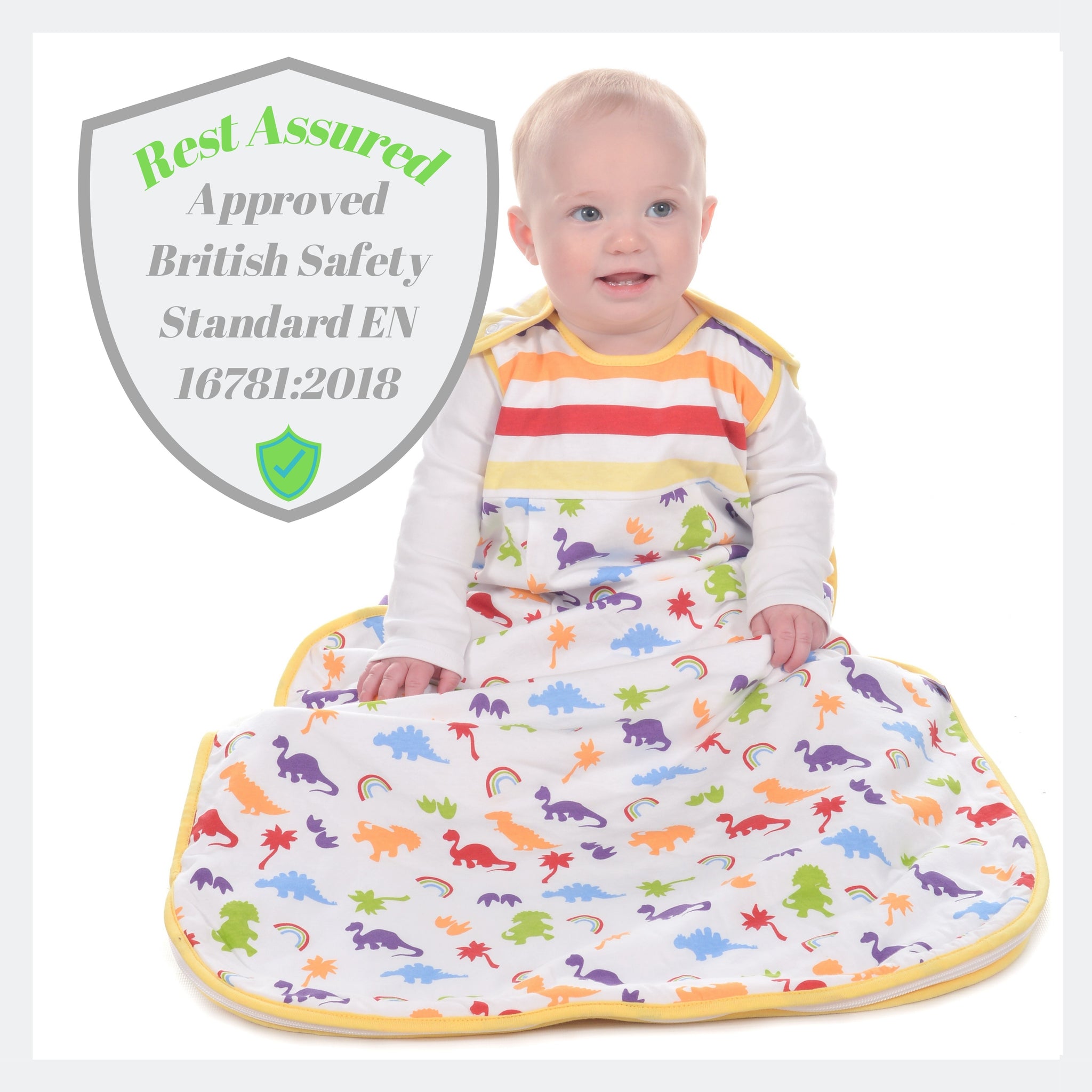 Snoozebag Baby Sleeping Bag Dinosaurs 18-36 Months - 3.5 Winter Tog