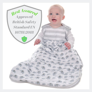 Snoozebag Baby Sleeping Bag - Elephant Love - Summer 1.0 Tog