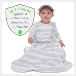 Snoozebag Toddler Sleeping Bag Grey Stripe 3-6 Years - 1.0 Tog