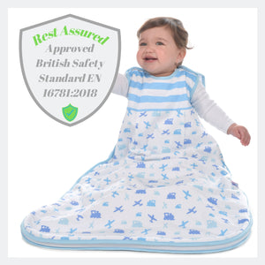 Snoozebag Baby Sleeping Bag Planes & Trains 6-18 Months - 1.0 Tog