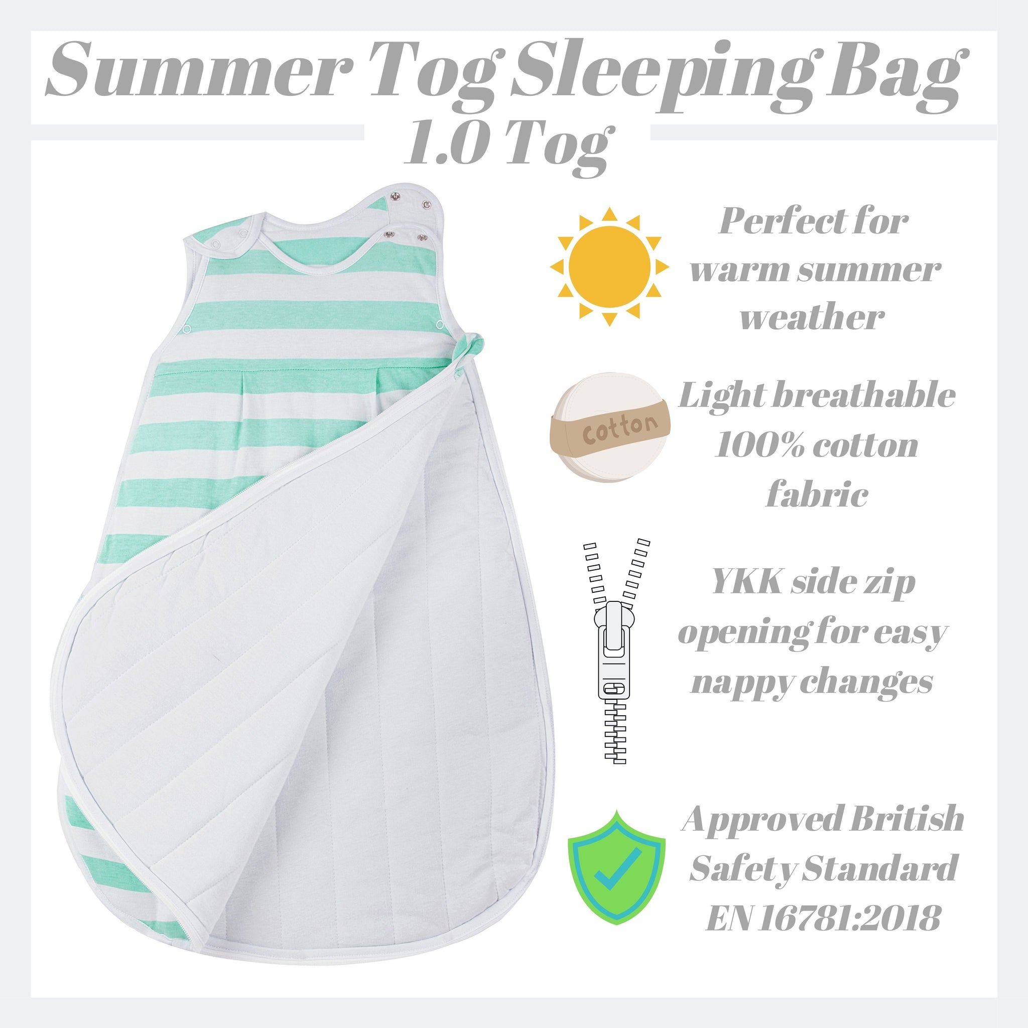 Snoozebag Baby Sleeping Bag Island Paradise 0-6 Months - 1.0 Tog