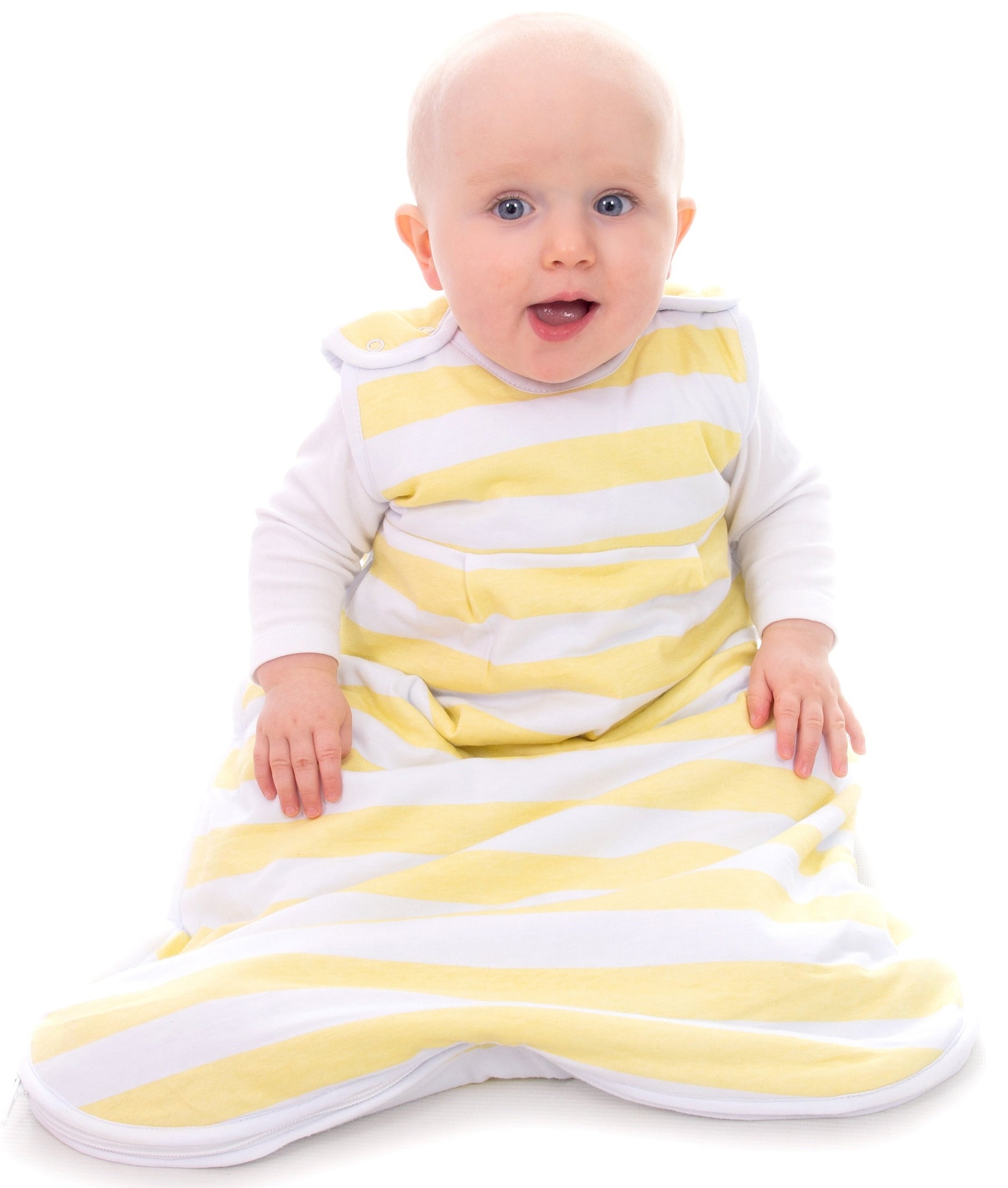 Snoozebag Baby Sleeping Bag Lemon Stripe 0-6 Months - 2.5 Tog