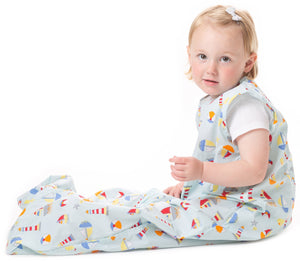 Snoozebag Baby Sleep Bag Seaside Fun 0-6 Months Front Zip 2020 Version 0.5 Tog