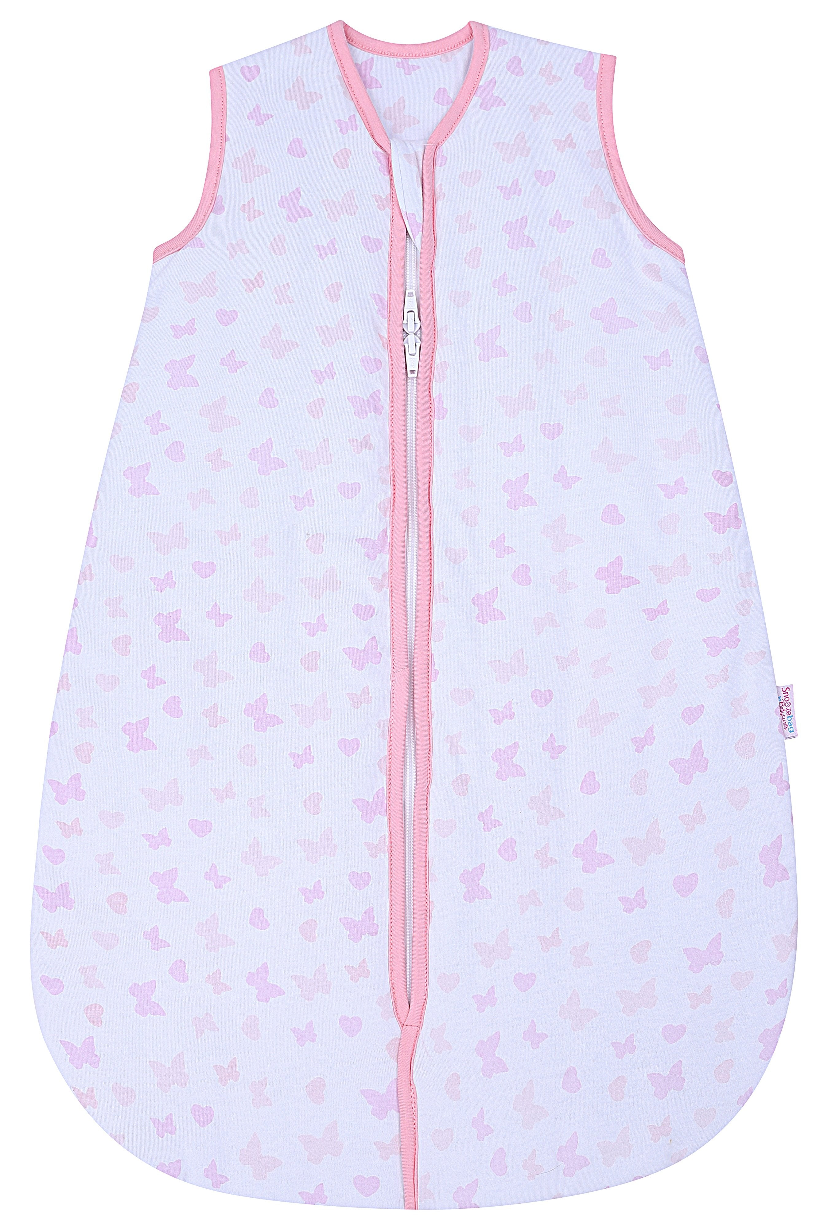 Snoozebag Baby Sleep Bag Butterflies & Hearts 6-18 Months Front Zip 2020 Version 2.5 Tog