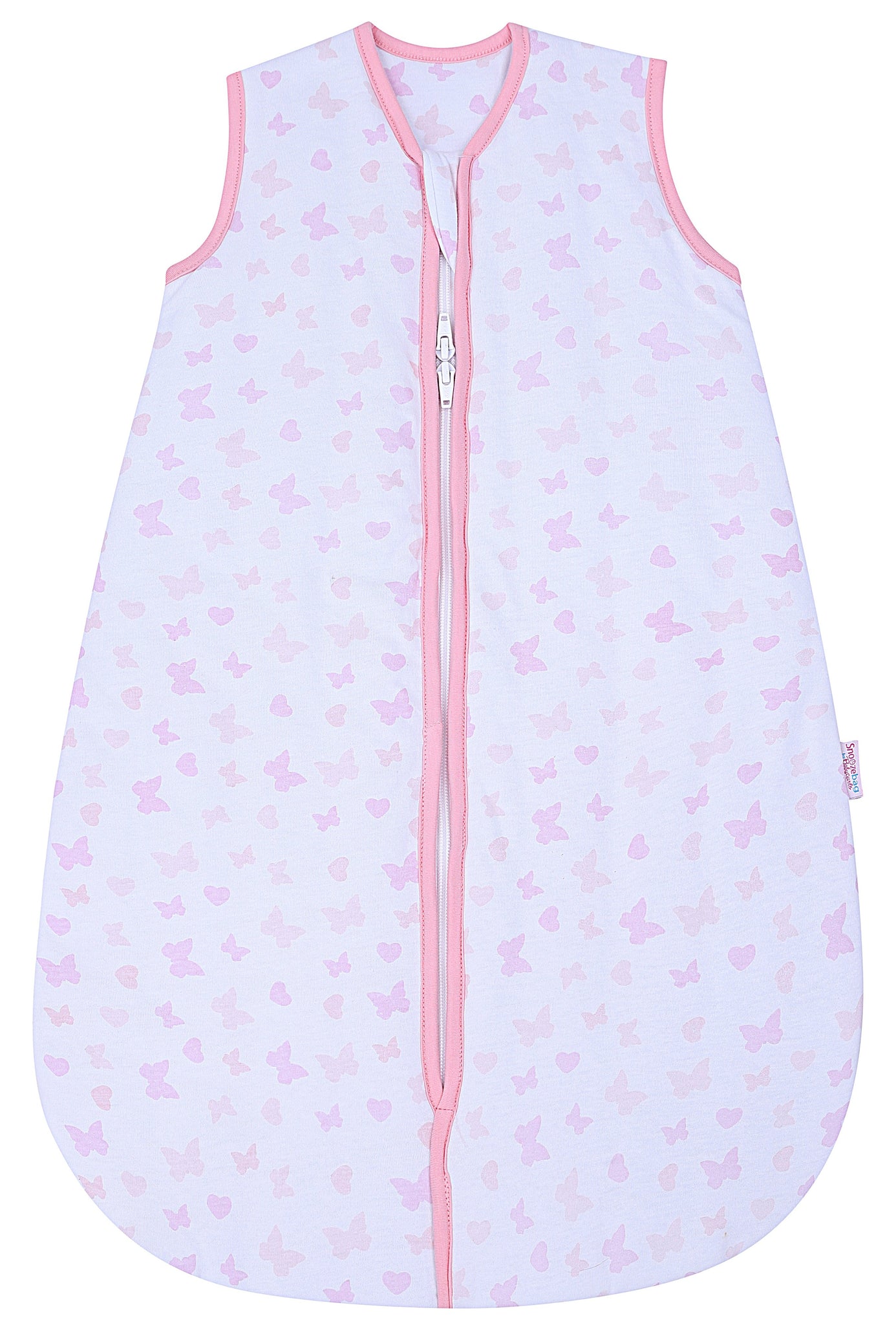 Snoozebag Baby Sleep Bag Butterflies & Hearts 6-18 Months Front Zip 2020 Version 2.5 Tog