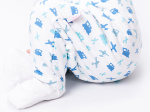 Snoozebag With Feet - Baby Sleeping Bag With Non Slip Feet 12-18 Months 2.5 Tog - Planes & Trains
