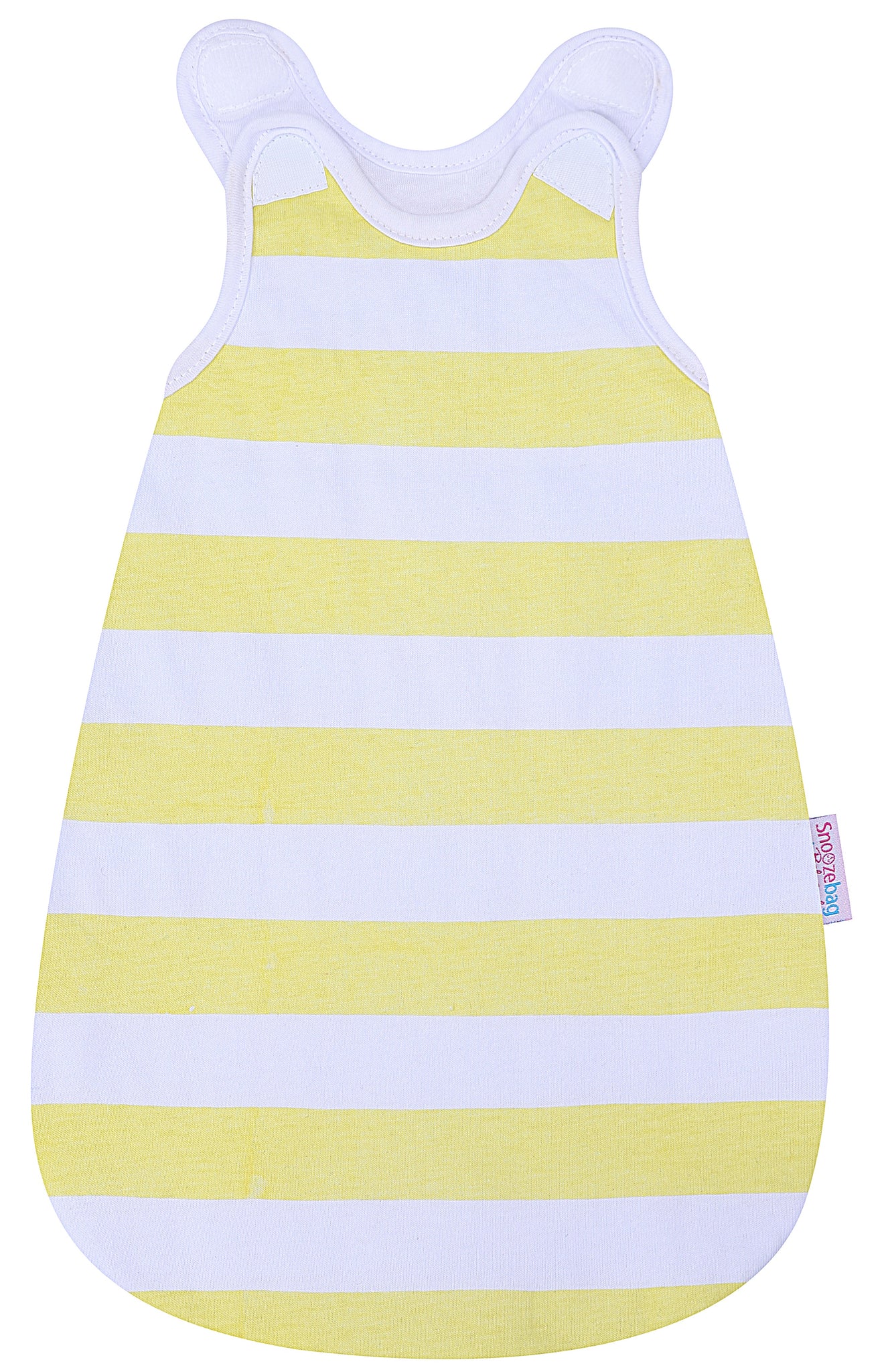 Snoozebag Doll Baby Sleeping Bag Suitable For all Child Toy Dolls Accessory 100% Cotton - Lemon Stripe