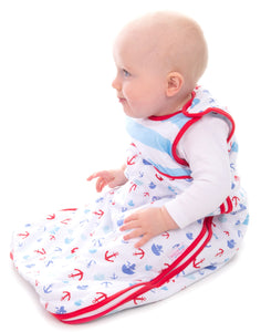 Snoozebag Baby Sleep Bag Boats & Anchors 6-18 Months Side Zip 2020 Version 1.0 Tog