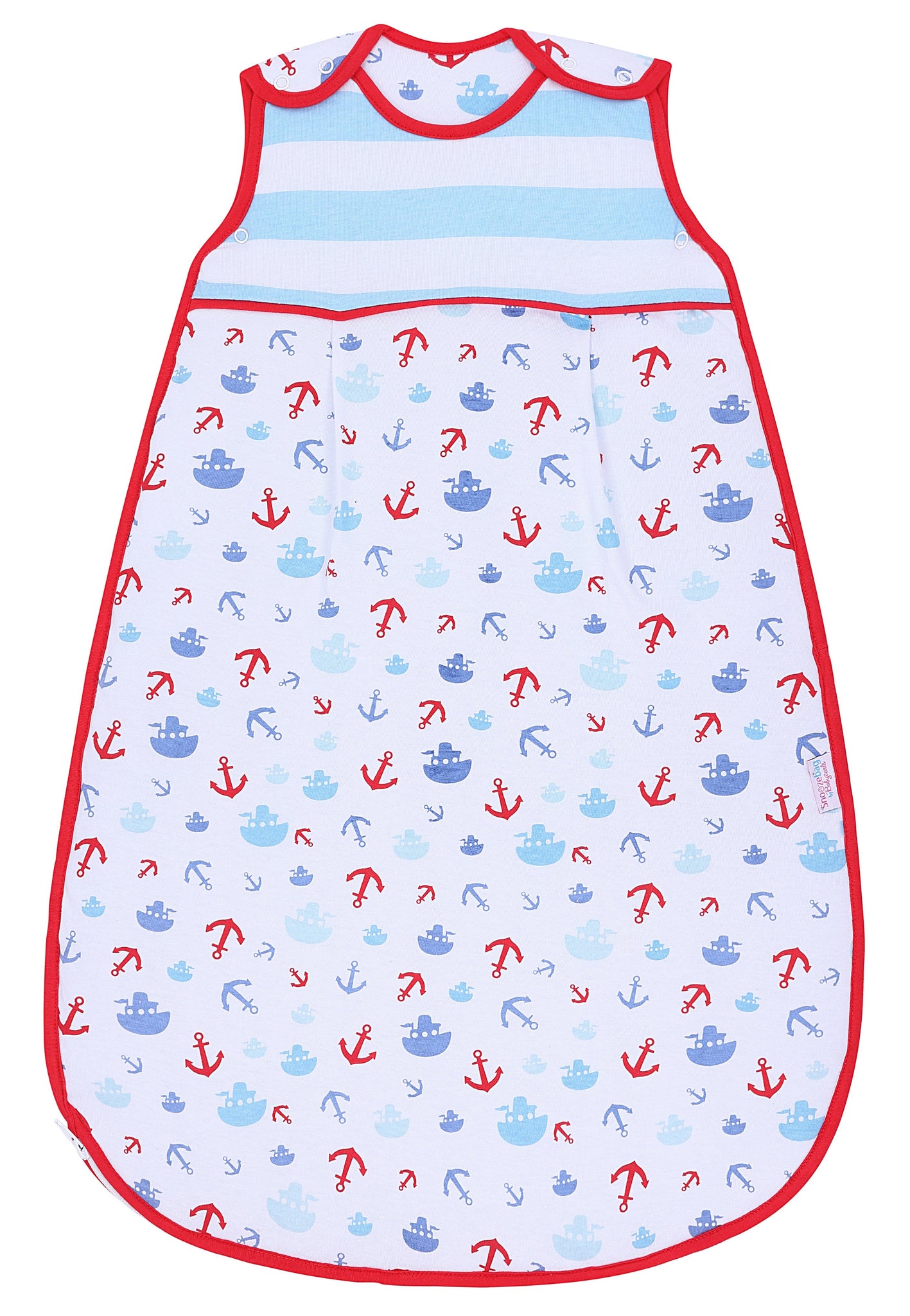 Snoozebag Baby Sleep Bag Boats & Anchors 6-18 Months Side Zip 2020 Version 2.5 Tog