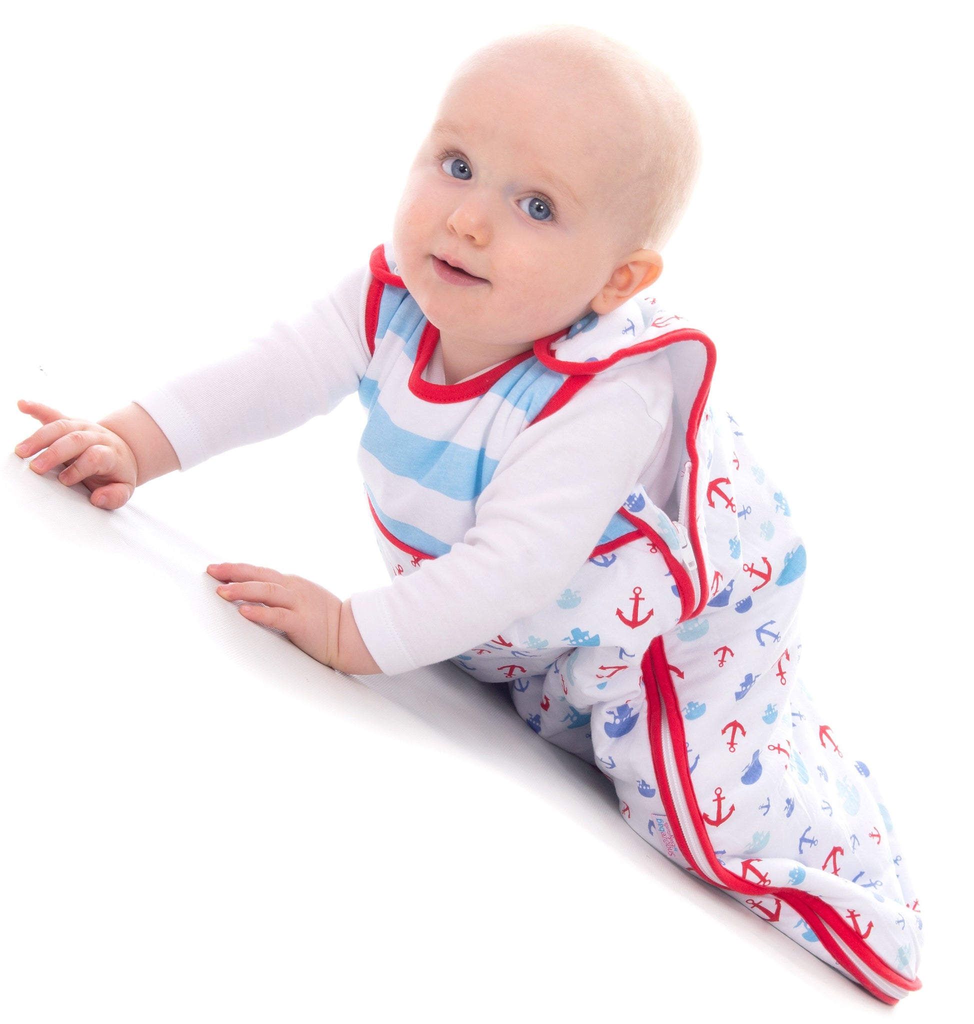 Snoozebag Baby Sleeping Bag - Boats & Anchors - Summer 1.0 Tog