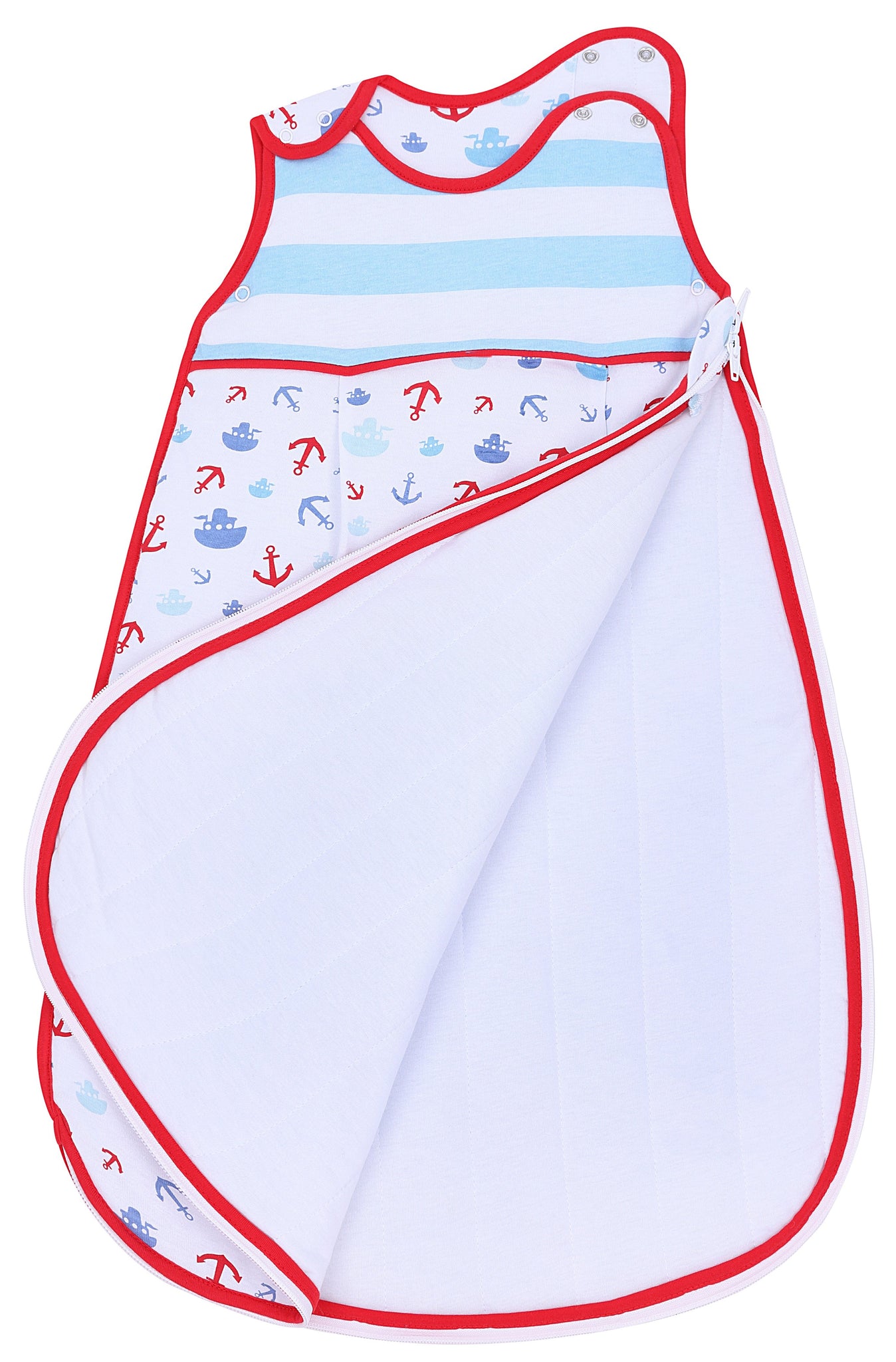 Snoozebag Baby Sleep Bag Boats & Anchors 6-18 Months Side Zip 2020 Version 2.5 Tog