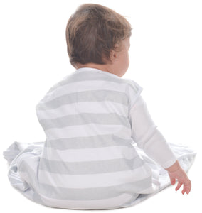 Snoozebag Baby Sleeping Bag Grey Stripe 6-18 Months - 1.0 Tog